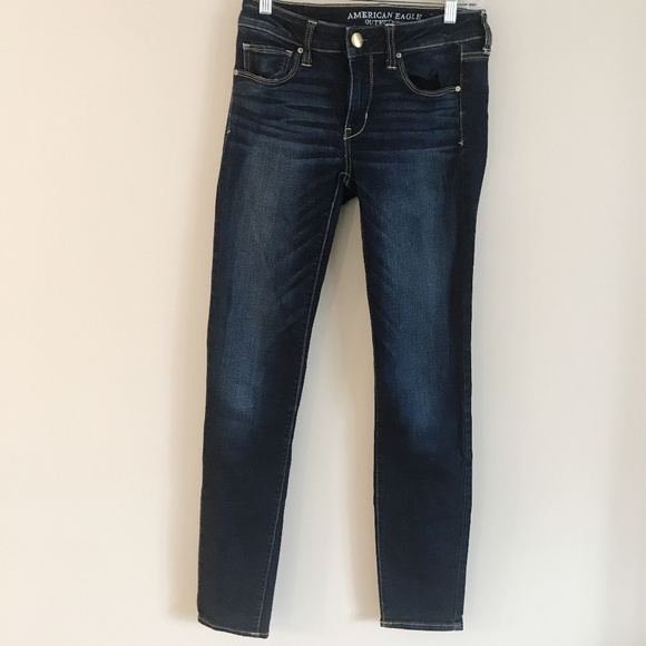 American Eagle Outfitters Denim - American Eagle / Skinny Super Stretch Dark 4 LONG